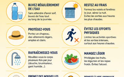 CANICULE: LES BONS GESTES POUR SE PROTÉGER