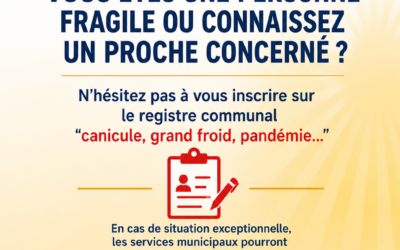 CANICULE: REGISTRE COMMUNAL